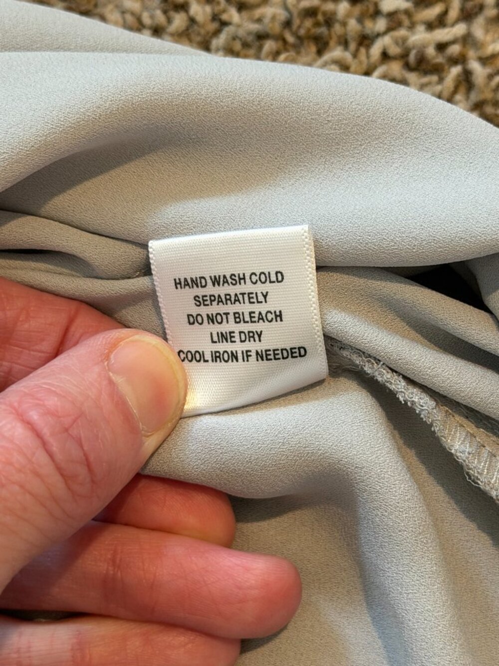 Ro & De Gray Faux Wrap Drapey Blouse | Minimalist Quiet Luxury - S - Picture 8 of 13